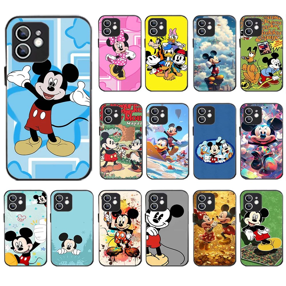 Черный силиконовый чехол для Xiaomi Poco C40 65 F1 3 5 6 M3 4 X3 Pro Max WDA-23 Микки Минни