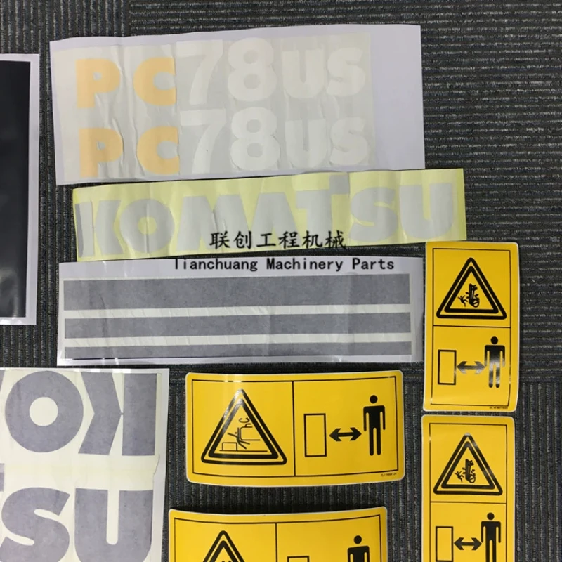 Наклейки для Komatsu PC35 PC45 PC50 PC55 MR75 78 128 138 228 US UU всего кузова автомобиля значок