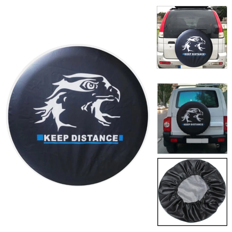 

Tire Totes Spare Tire Cover Portable Wheel Bags Tire Cover Universal Fit Machine Washable Fits Tires 14" 15" 16" 17" J60F