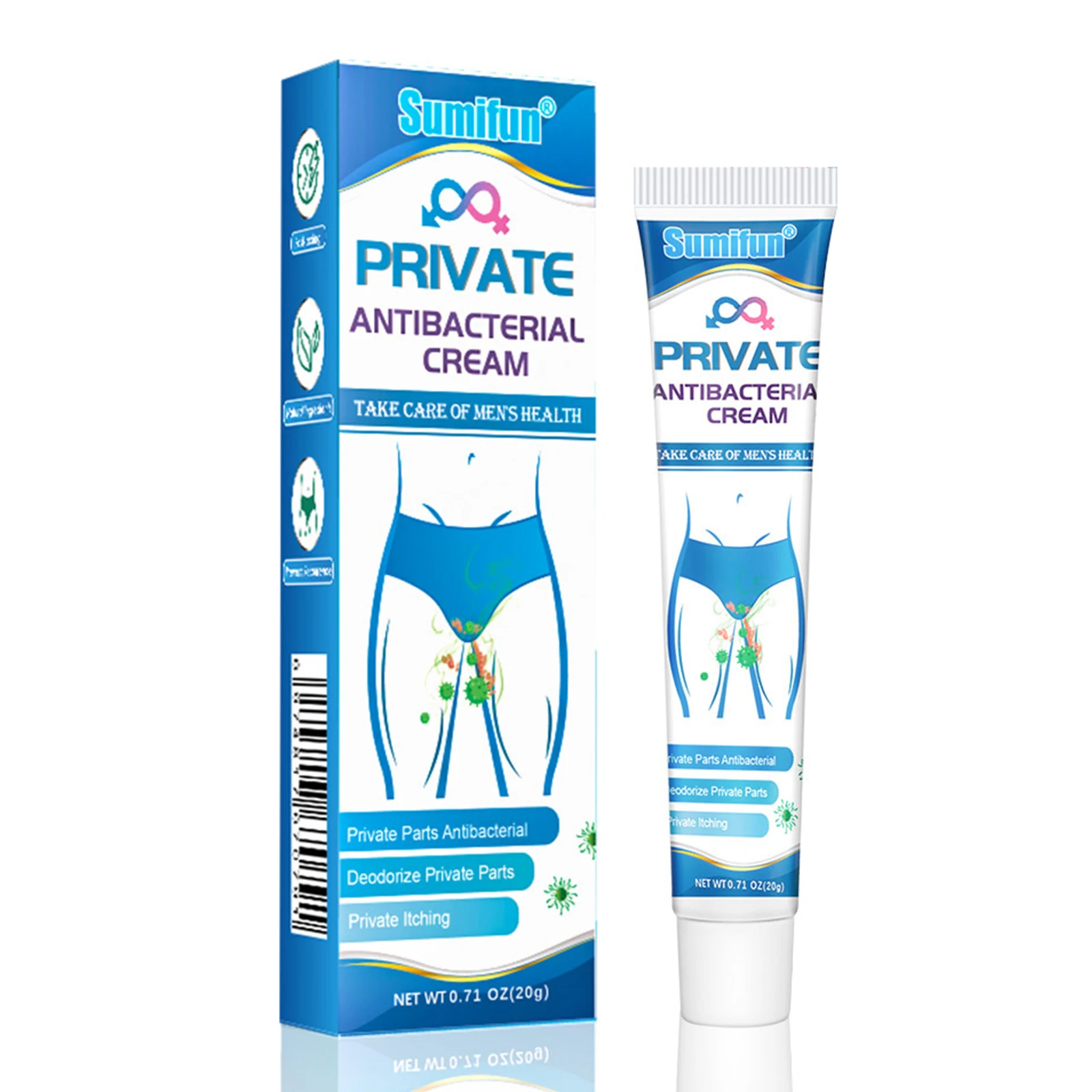 

Men Private Areas Anti Itch Cream Mild & Non-irritant Relieve Itching Cream for Private Parts Antibacterial Itching