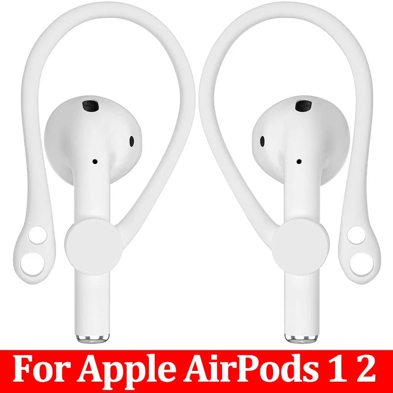 

3 Pairs Anti-lost Earhook for Apple AirPods 1 2 Earphones Silicone Fit Earplugs for AirPods 1 2 Protective Accessories Holder