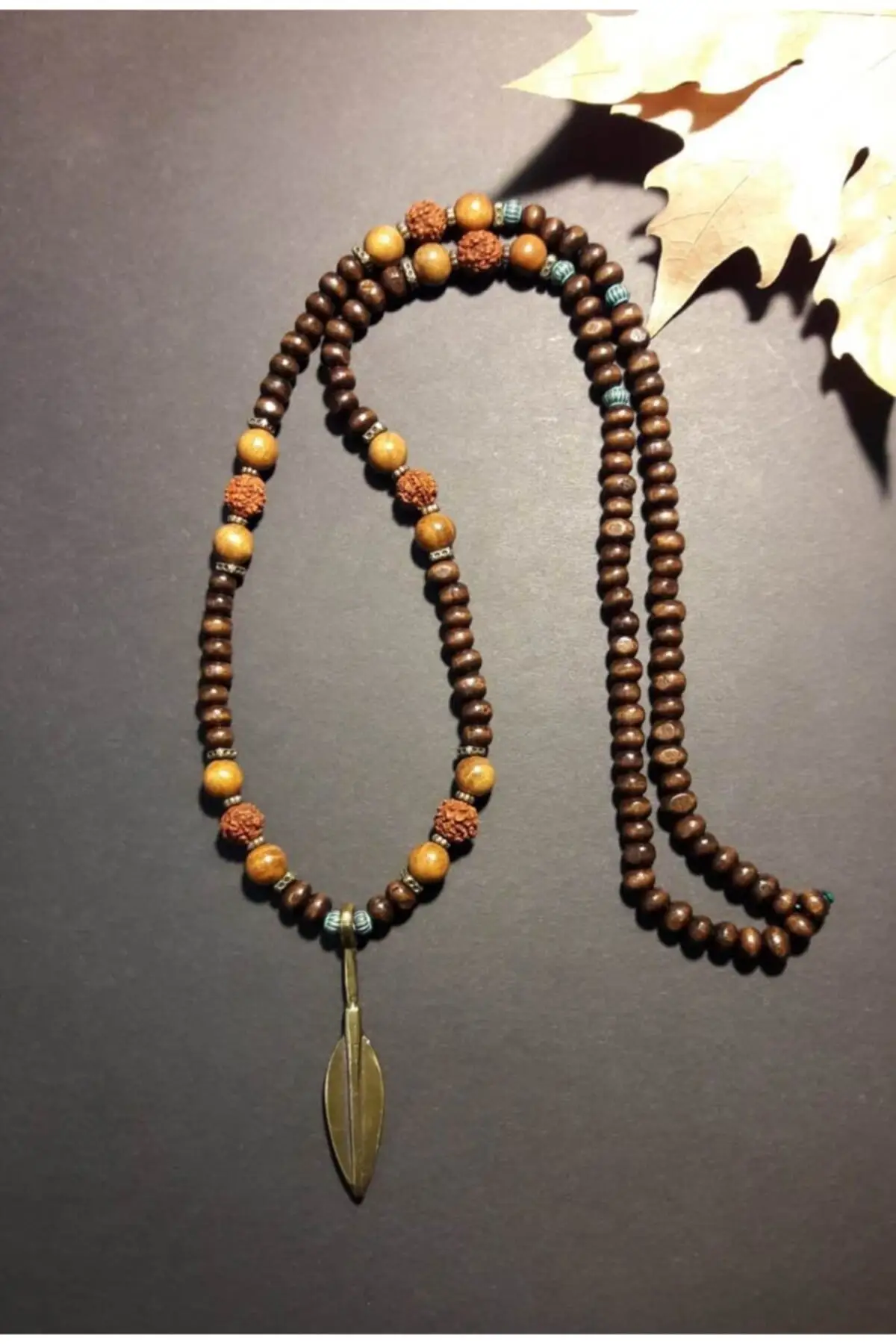 Ожерелье Rudashka из сандалового дерева в этническом стиле богемное украшение для