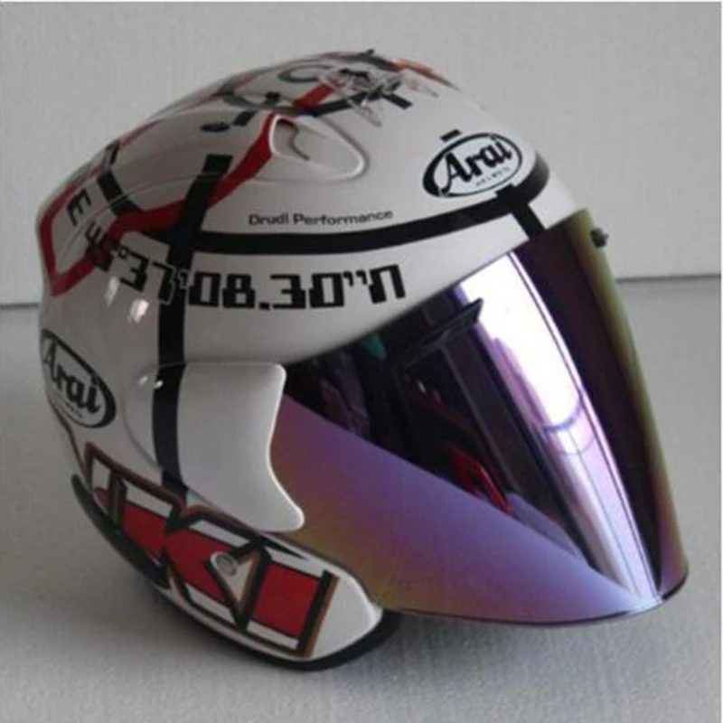 

Casque de moto électrique pour hommes et femmes, demi-casque à demi-couverture, moto de course polyvalente toutes saisons