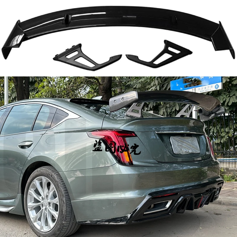 Задний спойлер для Cadillac CT4 CT5 универсальный задний Iid GT аксессуары черный внешний