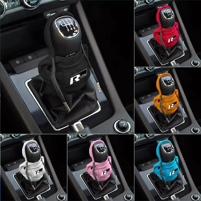 Фото Чехол-накладка на рычаг переключения передач для Volkswagen VW R-Line Jetta Scirocco Polo Touran Golf Passat B5 №4