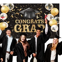 black and gold backdrop graduation banner graduation backdrops for photography graduation background party backdrop graduation