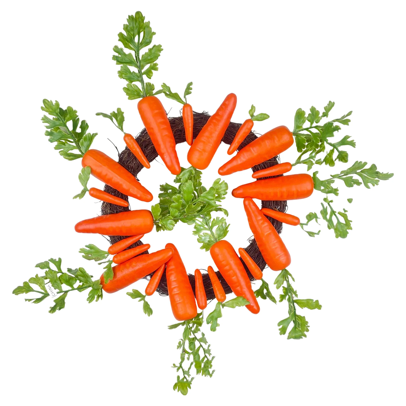 

Пасхальный декор, венок из ротанга, 45 см/17,7 дюйма, Настенная декоративная гирлянда, классический весенний Декор для дома, венок из ротанга с ...