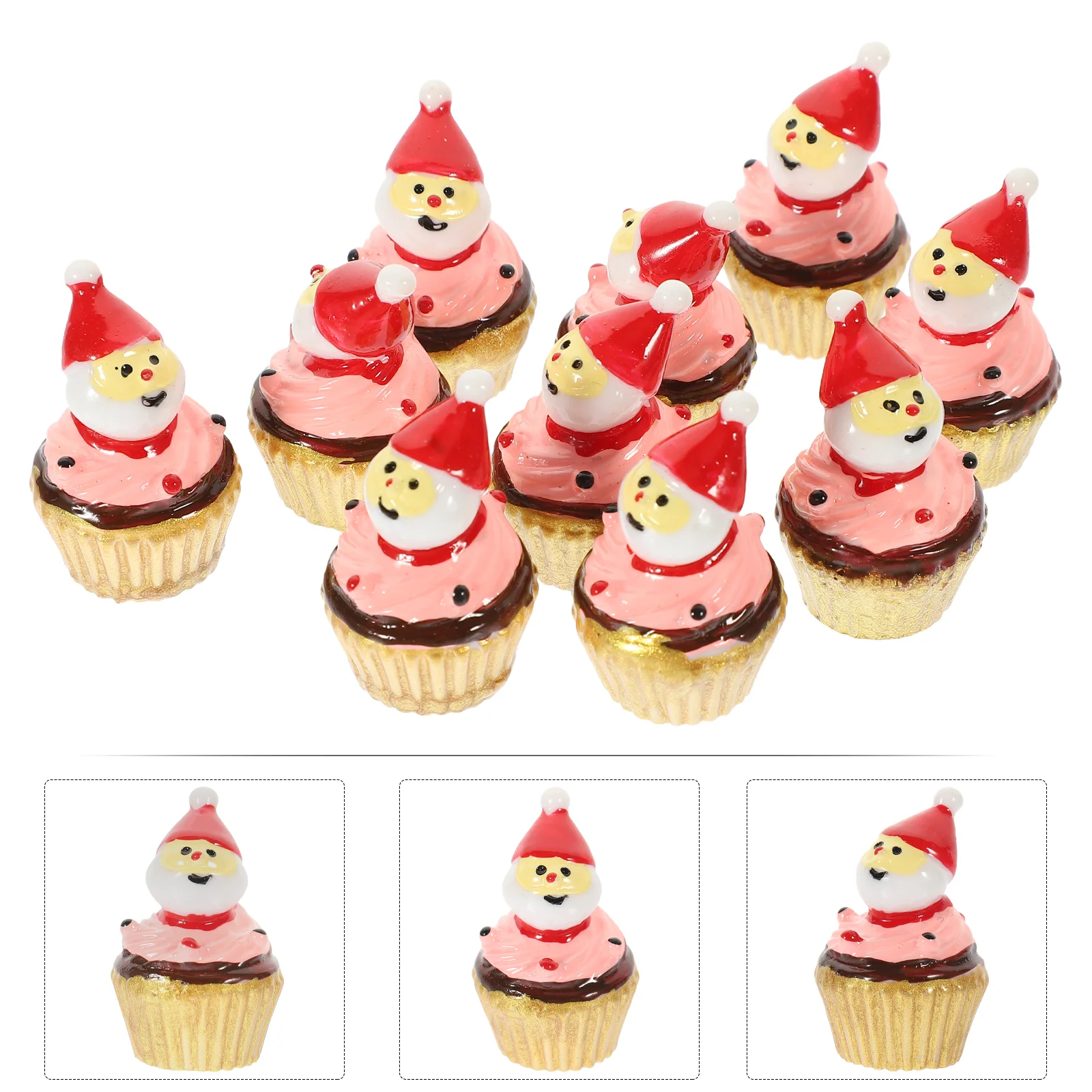

10pcs Simulated Cupcake Decorations Lovely Cupcake Models Decorative Dessert Photo Props
