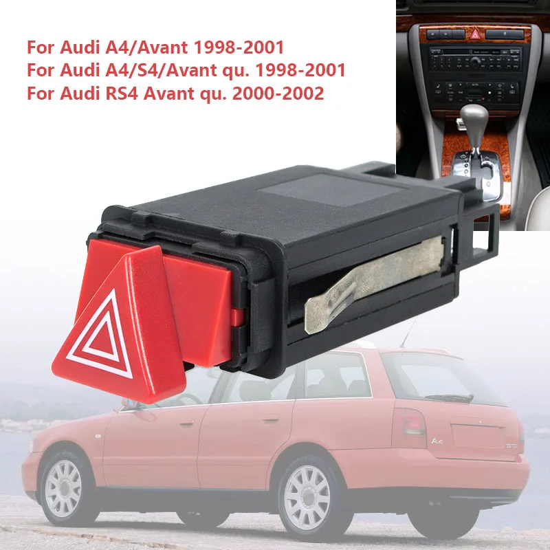 

New Hazard Warning Light Switch Relay for Audi A4 1998-2001 B5 A6 C6 8D0941509H 8D0941509C