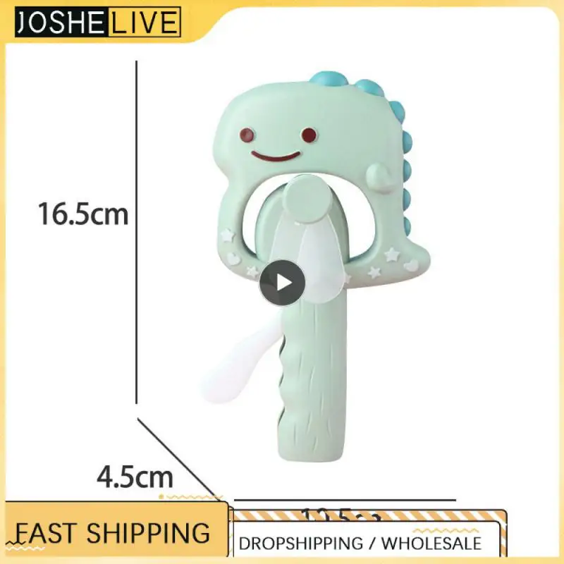 

Dinosaur Small Fan Cartoon Handheld Fan Toy Hand Shake Small Fan Mini Hand Pressure Small Fan Childrens Student Dinosaur Fan