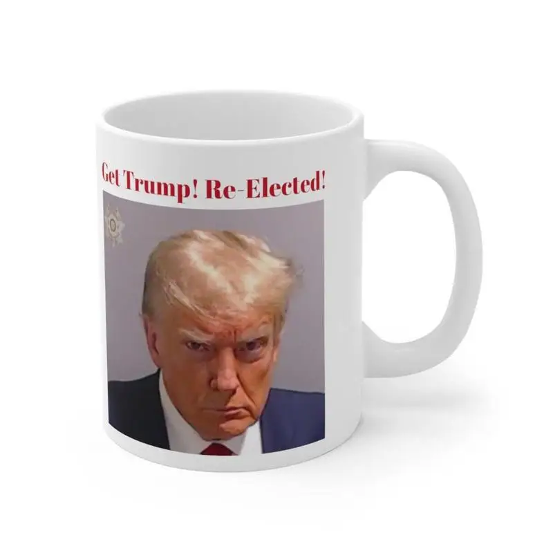 

Trump Mugshot Cup 350ml Ceramic Mug With Trump Photo Hilarious Daily Mugs For Milk Tea Milk Powder Cold Soda Water Warm Water