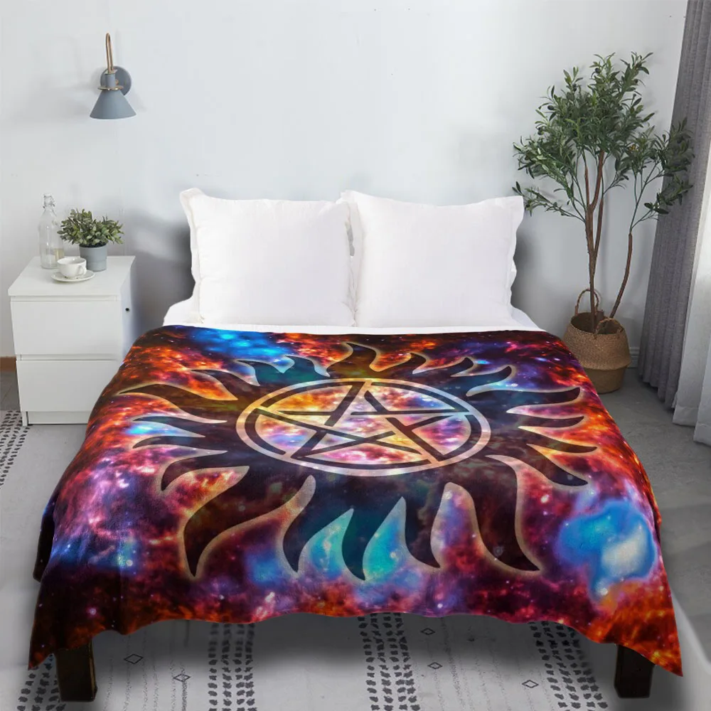 

Supernatural Cosmos Thanksgiving Gifts Thread Knitted Luxury For Sofa Best Fur Bedding Throw Blanket