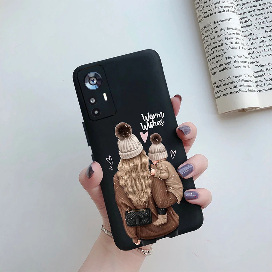 Чехол для телефона Xiaomi 12 12T Pro 12X 12S Lite тонкий мягкий с надписью Super Mom Baby модный