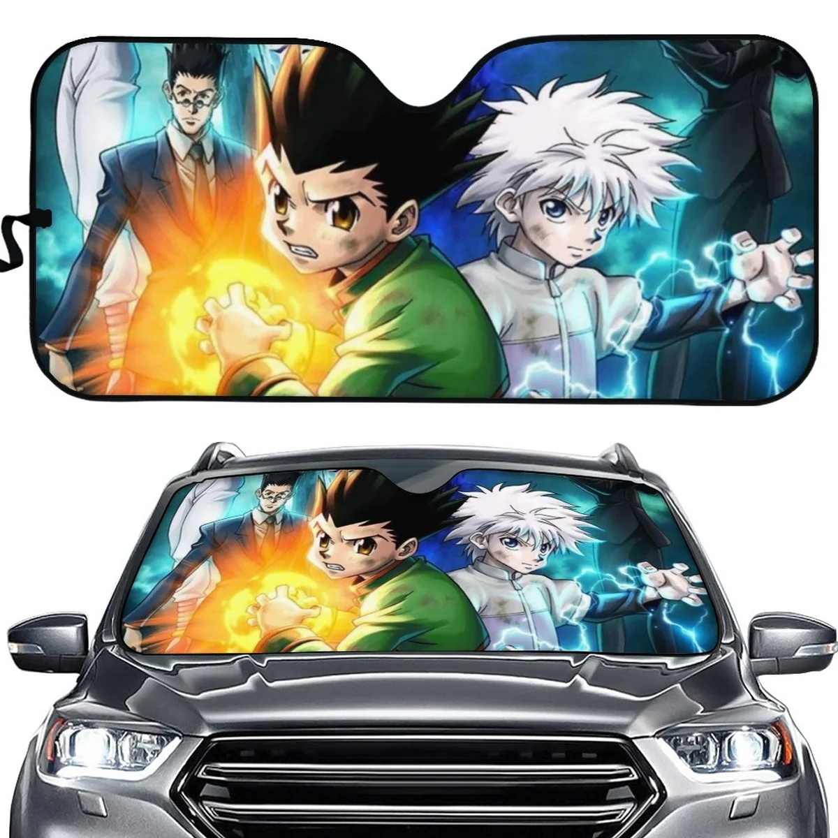 

Солнцезащитный козырек для переднего окна автомобиля Hunte-X-Hunter, защита салона седана, солнцезащитный козырек, прочные складные Чехлы для ветрового стекла