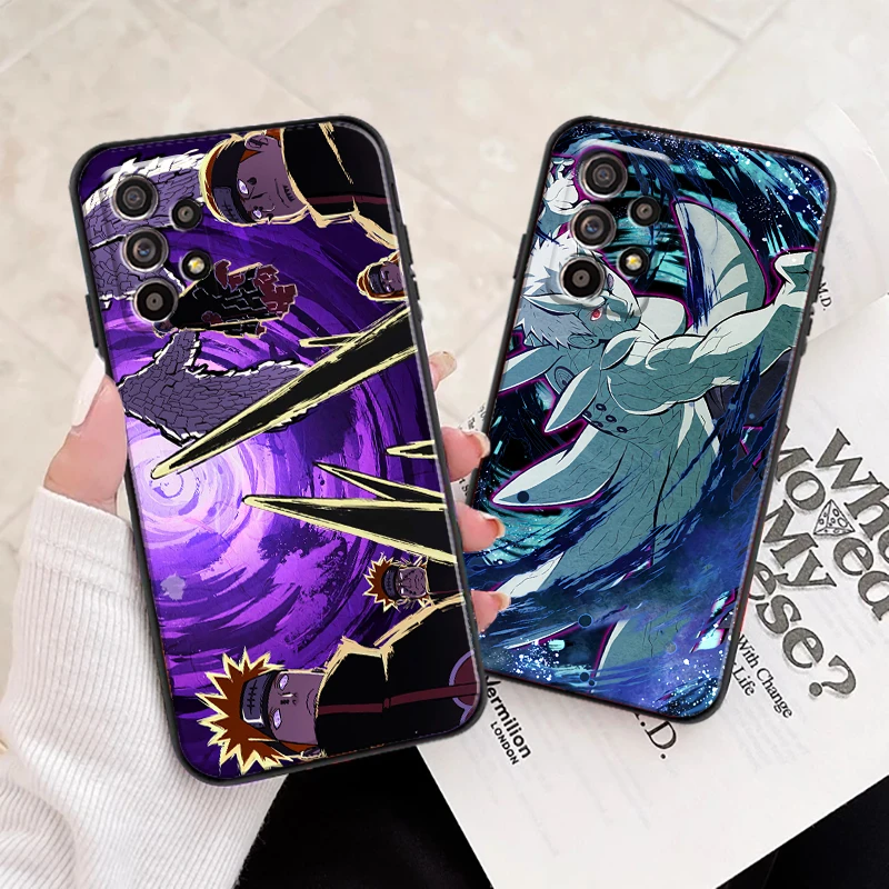 

Чехол для телефона Bandai NARUTO с японским аниме для Samsung A52 A72 4G, мягкий силиконовый чехол, черный чехол