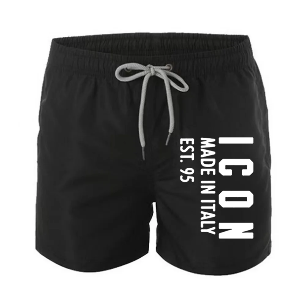 

2023 Men's Casual Shorts Summer Sports Shorts Printed Beach Five Point Nylon Shorts Drawstring Hip-hop Jogging Fashion Shorts