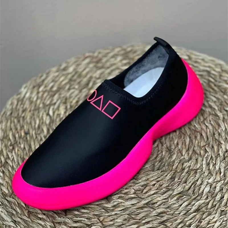 

2022 Summer Platform Sneakers Women Orange Character Casual Shoes Plus Size Women Shoes 43 Shoes for Women Sneakers Slip-On