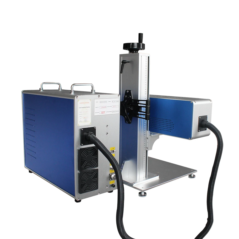 Лазерная маркировочная машина CO2 40 Вт с инструкцией для курения и вращающейся