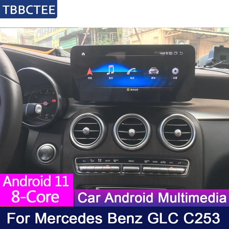 

Android 11 4+64G Wireless CarPlay Display For Mercedes Benz MB GLC C253 2016~2018 NTG Car Radio Screen GPS Navigation BT Navi