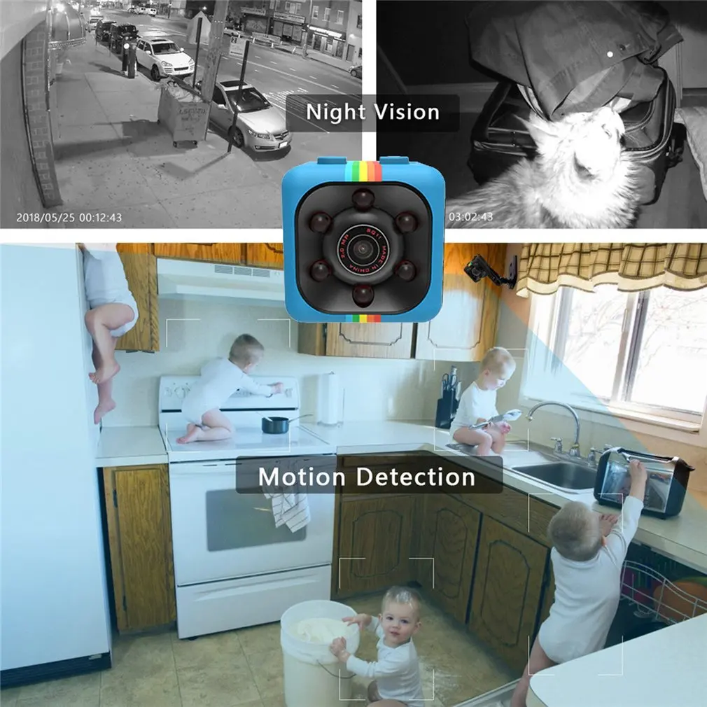 Мини-камера HD 1080P с датчиком ночного видения видеокамера детектором движения DVR