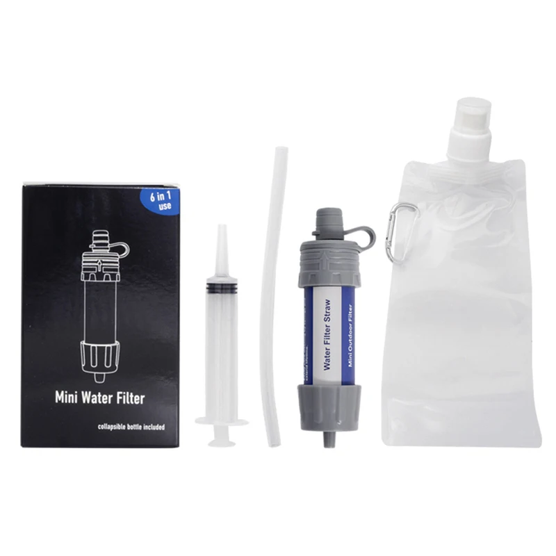 

Инструменты для выживания фильтр для воды мини-фильтр для питьевой воды портативный аварийный очиститель для пешего туризма кемпинга водоочистительная труба
