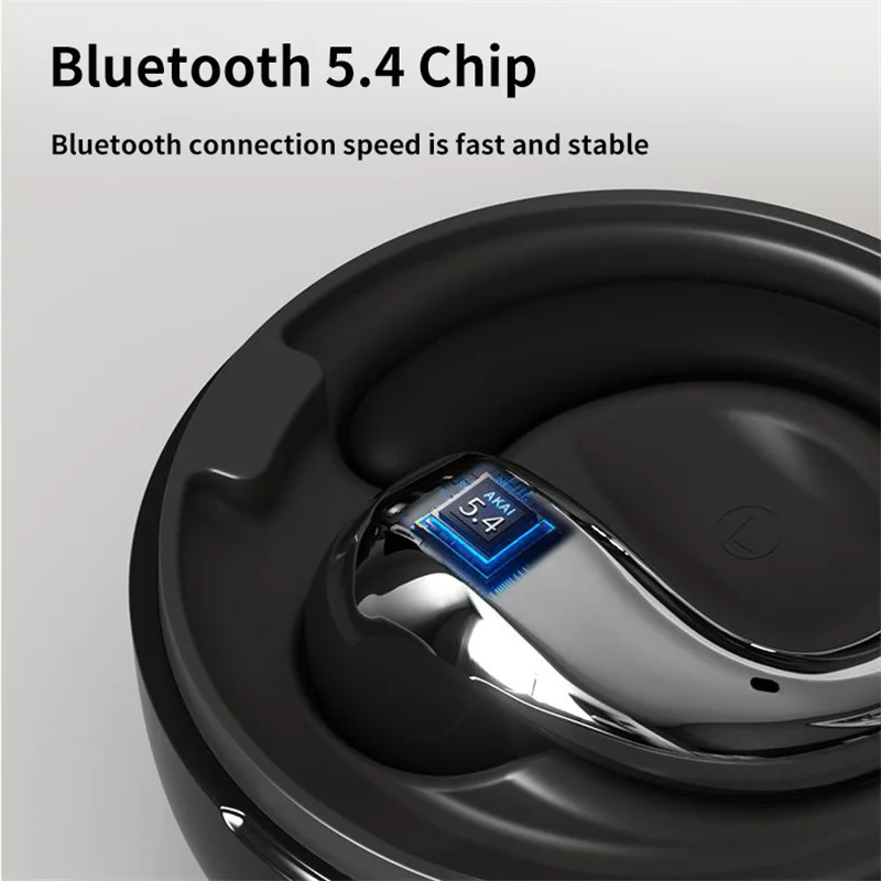 Фото Стиль ушных крючков Bluetooth-наушников Форма сережек может быть парной с серьгами Bluetooth 5.4 Удобная одежда Модные наушники №5