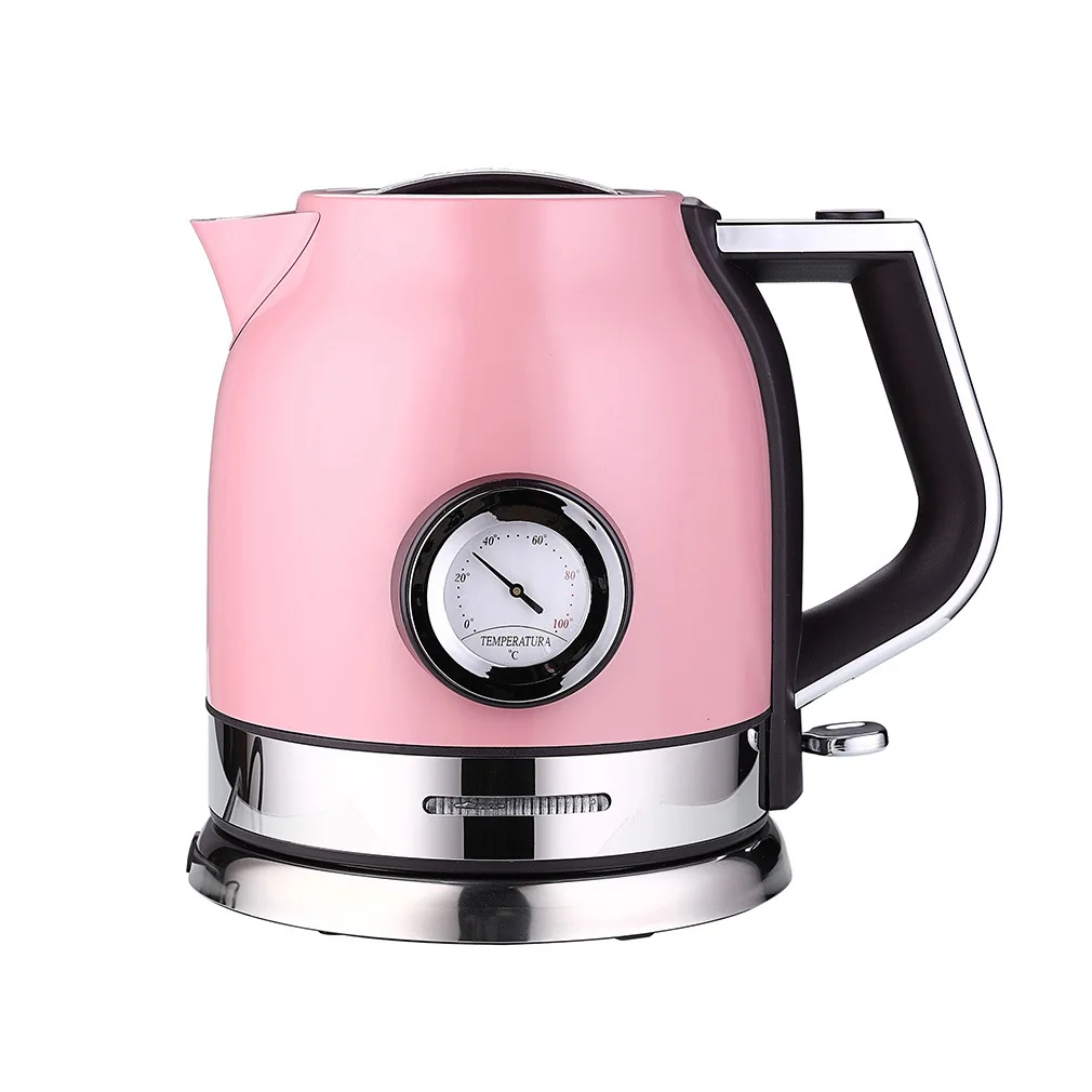 

1.8L Thermometer Electric Kettle With Temperature Meter 304 Stainless Steel Water Heater 220V 1500W Fast Boiling Teapot