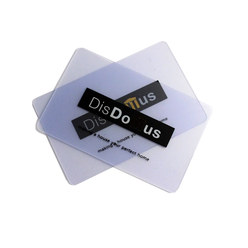 Frosted Transparent PVC Card / Plastic Clear Business Card