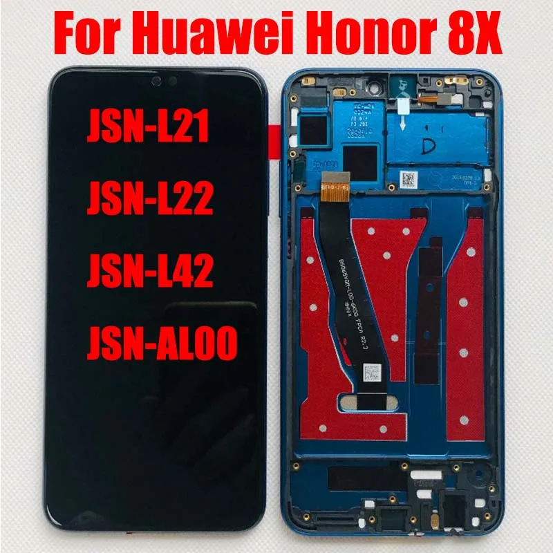 

For Huawei Honor 8X JSN-L21 JSN-L22 JSN-L42 JSN-AL00 LCD Display Pantalla Honor 8X LCD Touch Screen Digitizer Assembly Frame