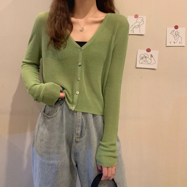 Thin Cardigan Women Summer Long Sleeve 