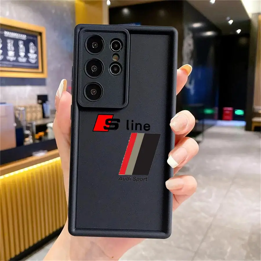 Чехол для телефона A-Audi RS Sport Car Samsung Galaxy S24 Ultra S23Ultra S20 FE S23 Plus S21 S22 5G силиконовый чехол