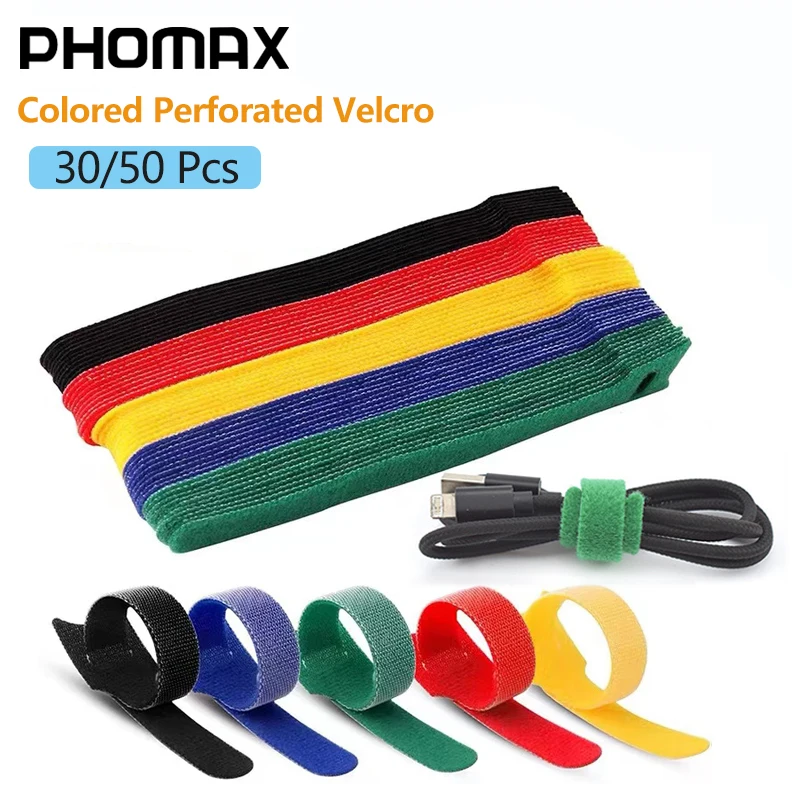 

Новая цветная волшебная лента Т-типа PHOMAX, 30/50 шт., многоразовая клейкая крепежная лента, прочный провод, волшебный провод для кабельной занав...