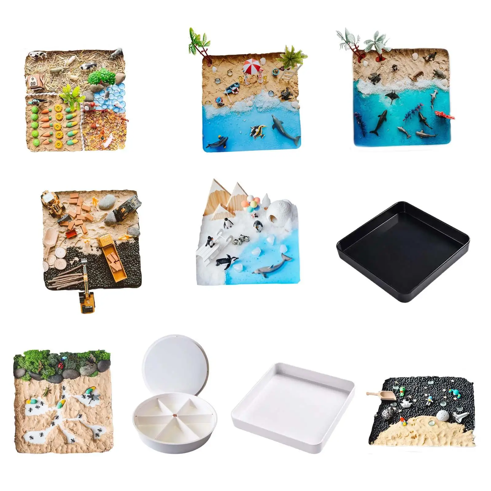 

Sand Table DIY Material Preschool Learning Toy Accessories for Children Gifts