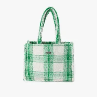 peacebird green large capacity plush tote bag for women new bags tote handbag commuter bag