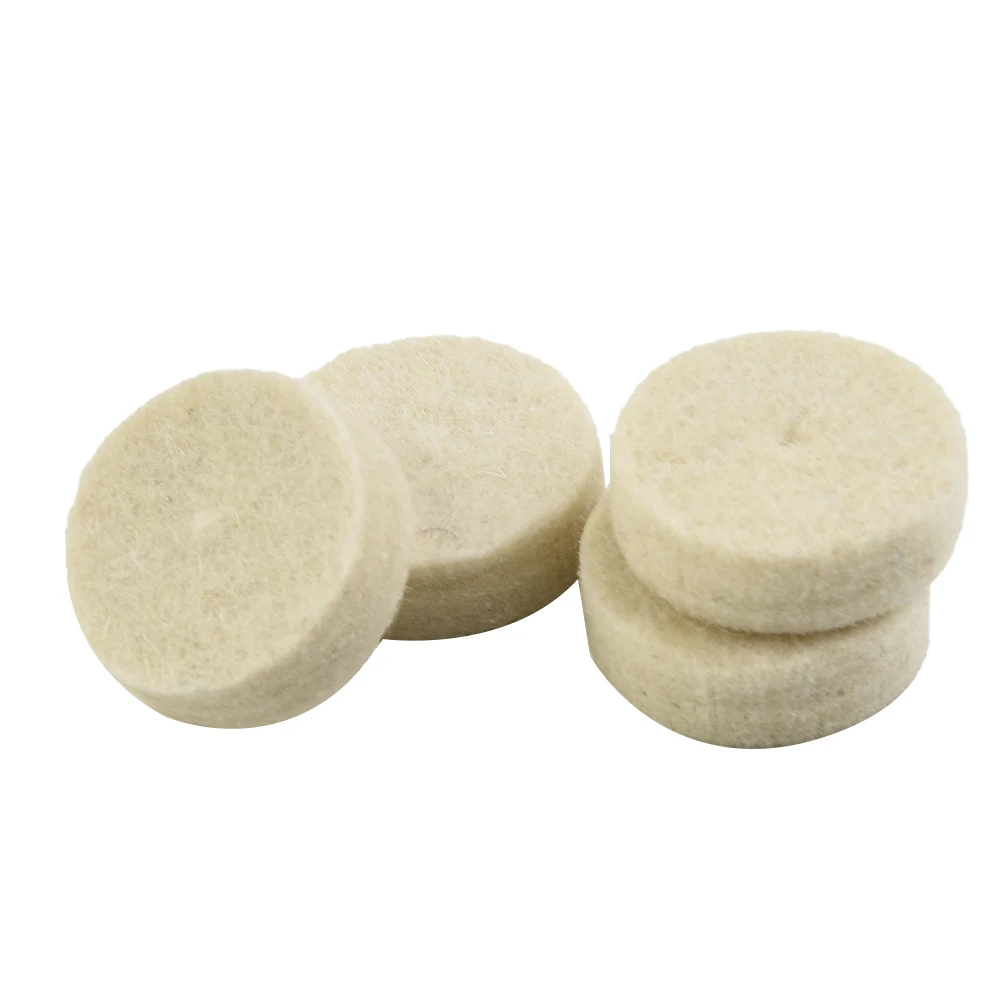 

Home Wool Felt Wheels White Polishing Wheel Silver 3.175mm 33pcs 3mm Accessory Buffing Wheel Kit Cloth Household
