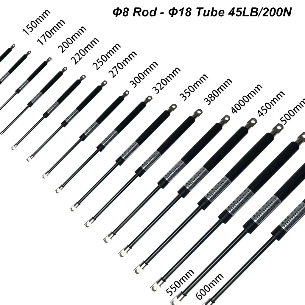 

DampFlex газовые стойки 200N/45LB 8X18