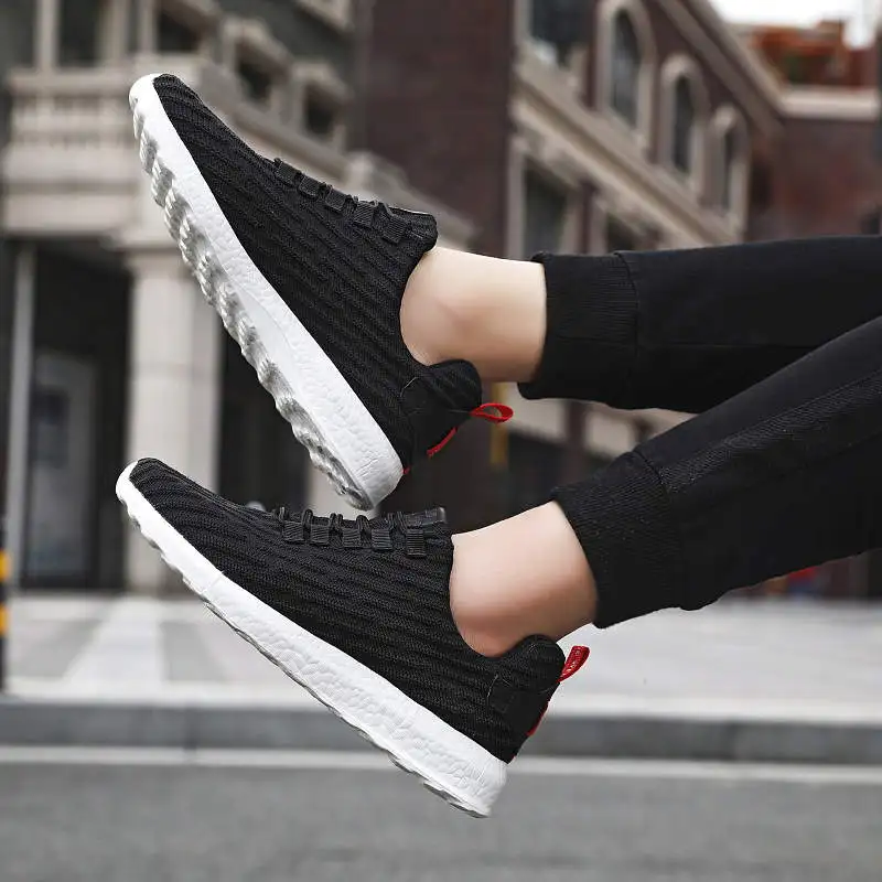 

Мужские кроссовки для бега на открытом воздухе, купите мужские кроссовки для бега, большие мужские спортивные ботинки, черные эластичные му...