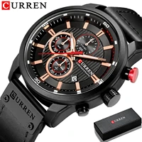 top brand curren luxury chronograph quartz watch men sports watches military army male wrist watch clock relogio masculino