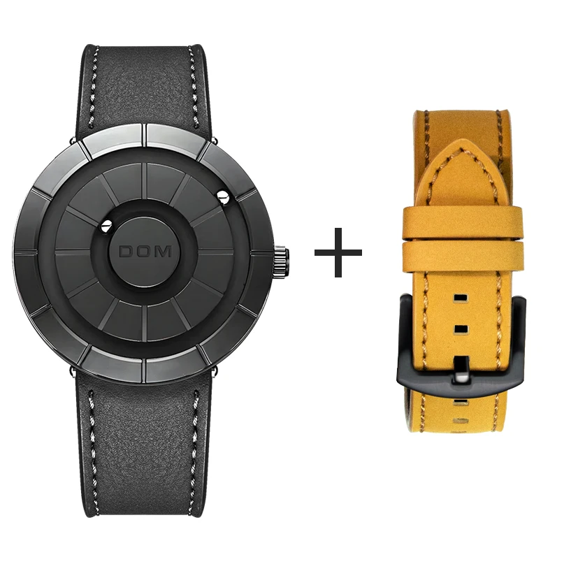 Набор магнитных кварцевых часов DOM с дополнительным ремешком Модные кварцевые