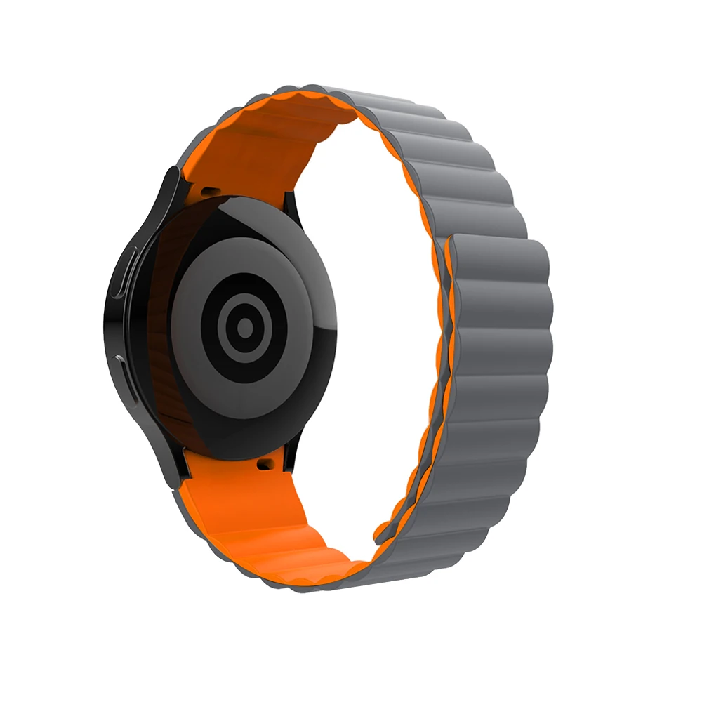 No Gaps Magnetic Strap For Samsung Galaxy Watch 4 Classic 46mm 42mm 5 Pro 45mm Silicone Bracelet For Watch 5/4 44mm 40mm Band