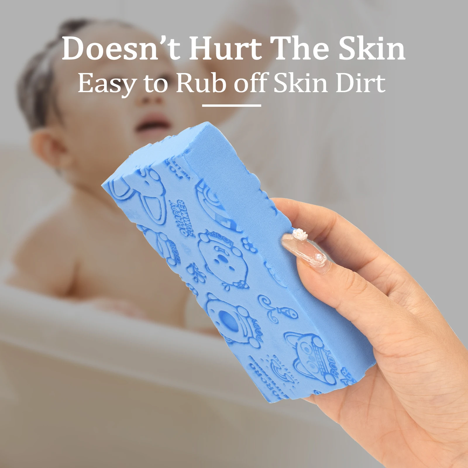 

Bath Sponge Dead Skin Removing Sponge Body Massage Cleaning Shower Brush Bath Tools Peeling Sponge For Washing Kids Adult