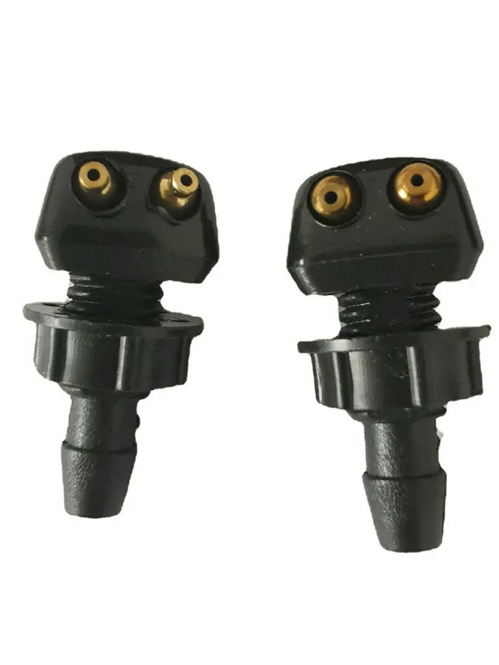 

Car Friont Windshield Wiper Nozzle Jet Sprayer Kits 1 Pair Universal Sprinkler Water Fan Spout Cover Washer Outlet