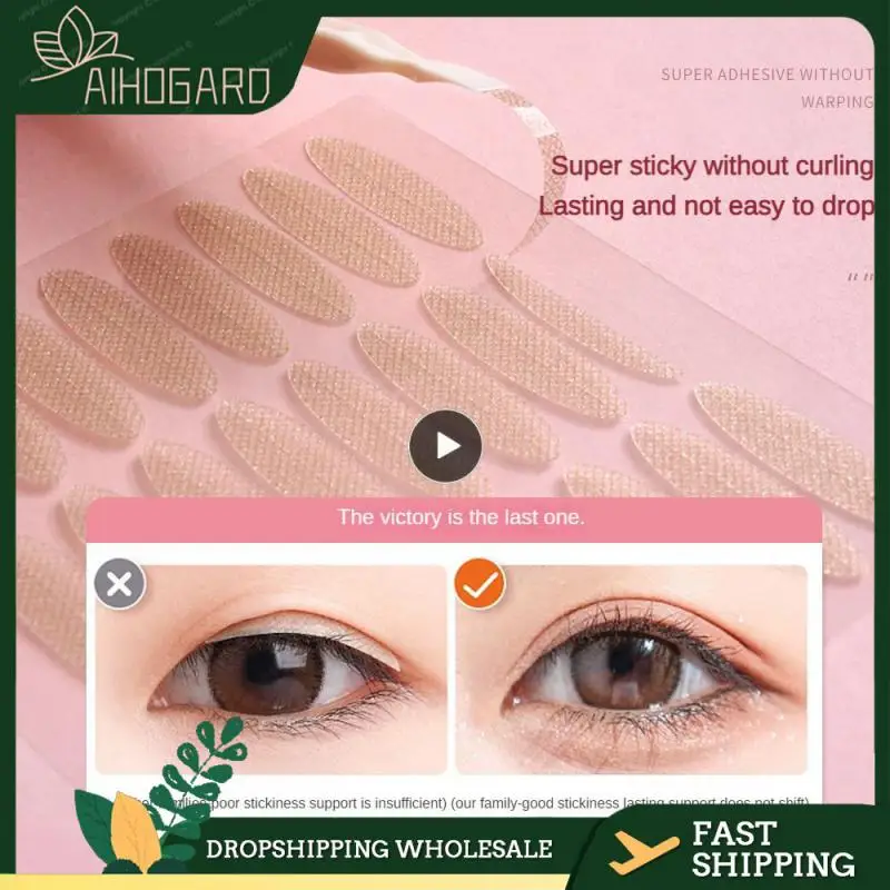 

Double Fold Self Adhesive Big Natural Eyelid Tape Sticker Widened Eye Patch Invisible Tool Double Eyelid Paste Clear Beige