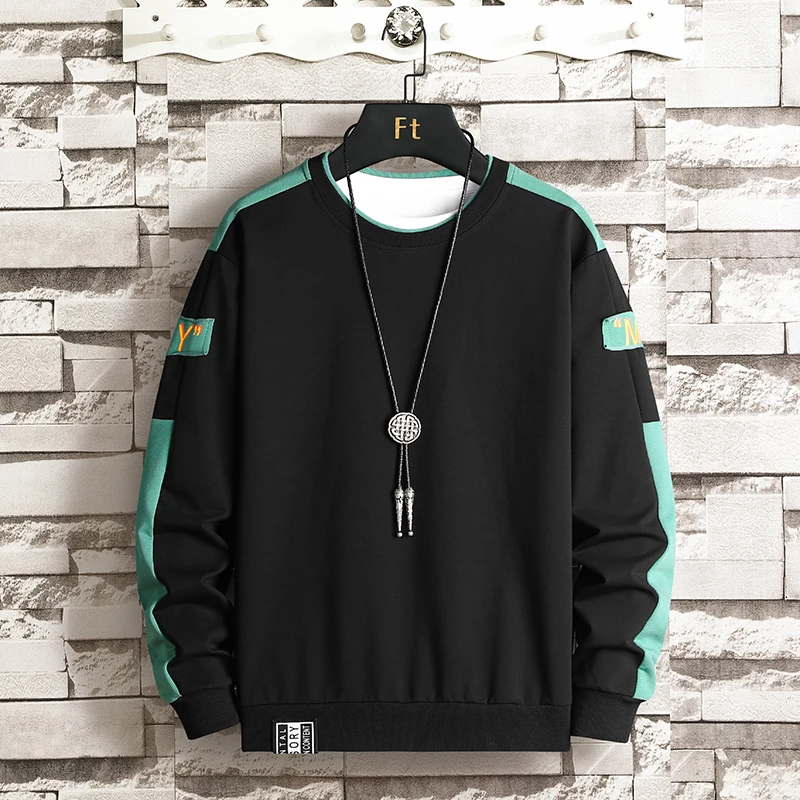 

Толстовки, Мужская Уличная одежда, однотонный пуловер, свитшот, толстовка, Мужская Новинка 2021, весенне-осенняя Повседневная Толстовка, мужс...