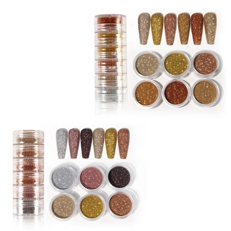 

4x BF, 6 шт., блестящая пудра для украшений из смолы