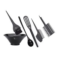 professional hair dyeing brush set hair coloring tools kit hairdresser hair styling tools in 6 pcs hair comb hairdressing tools