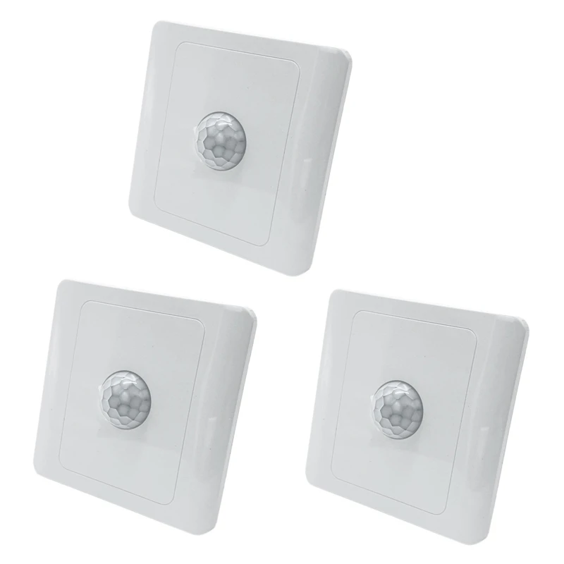 

AT14 3X PIR Infrared Motion Sensor Switch 220V Auto Control LED Lamp Lighting Switch Smart Body Induction Detector