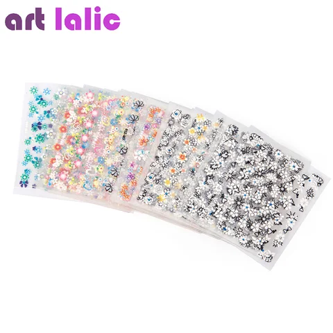 10 листов наклеек для дизайна ногтей Art lalic