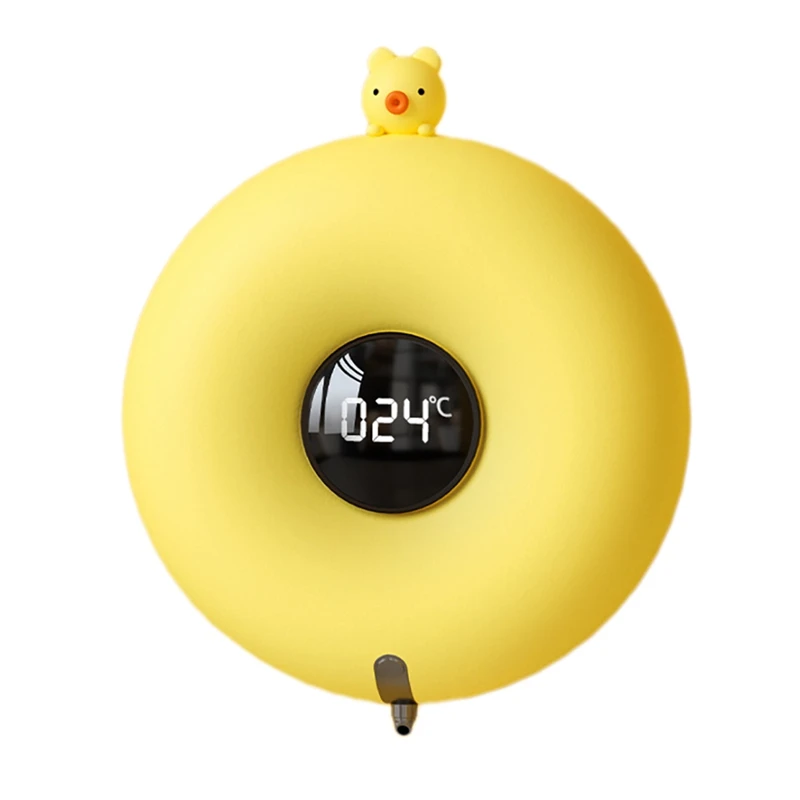 

USB Charging Cute Pet Donut Washing Automatic Mobile Phone Wall-Mounted Creative Led Display Foam Soap Dispenser