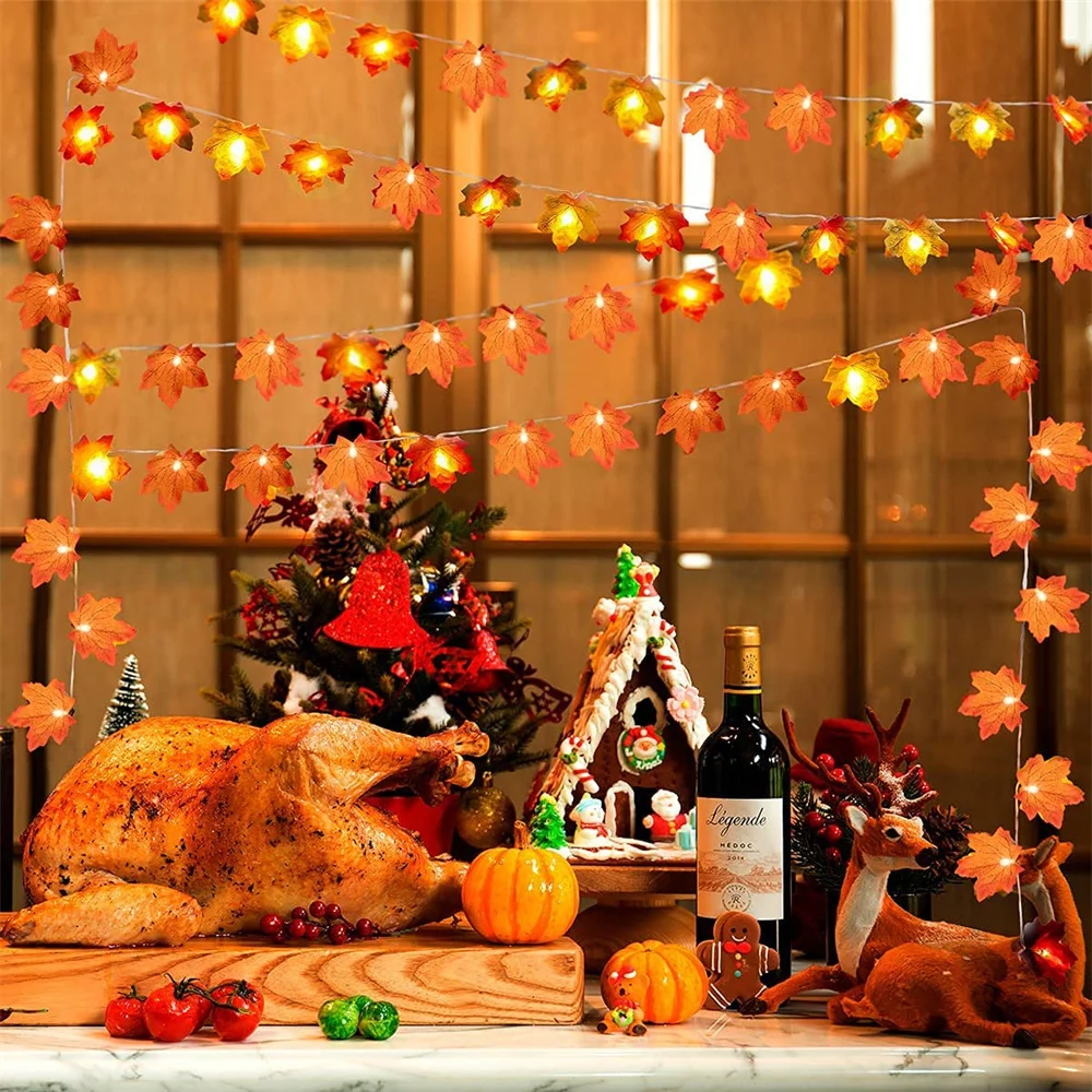 Рисунок 4 - Гирлянда из декор для Дня благодарения кленового листа